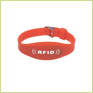 Free sample Customized Logo adjustable rfid silicone wristband made in China